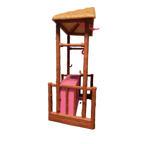 Barbie Pink Tiki Hut Playset By Mattel 2016 Beach-Themed Fun For Kids - Picture 4 of 5